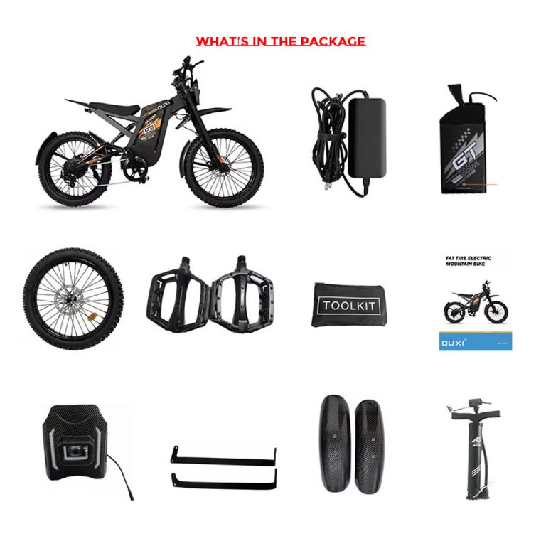 OUXI GT2000 – Bicicleta Elétrica 1000W 30Ah Autonomia 120km - Imagem 3